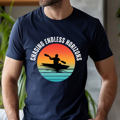 Chasing Endless Horizons: Kayaking T-Shirt