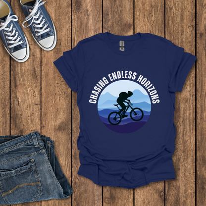 Chasing Endless Horizons: Biking T-Shirt