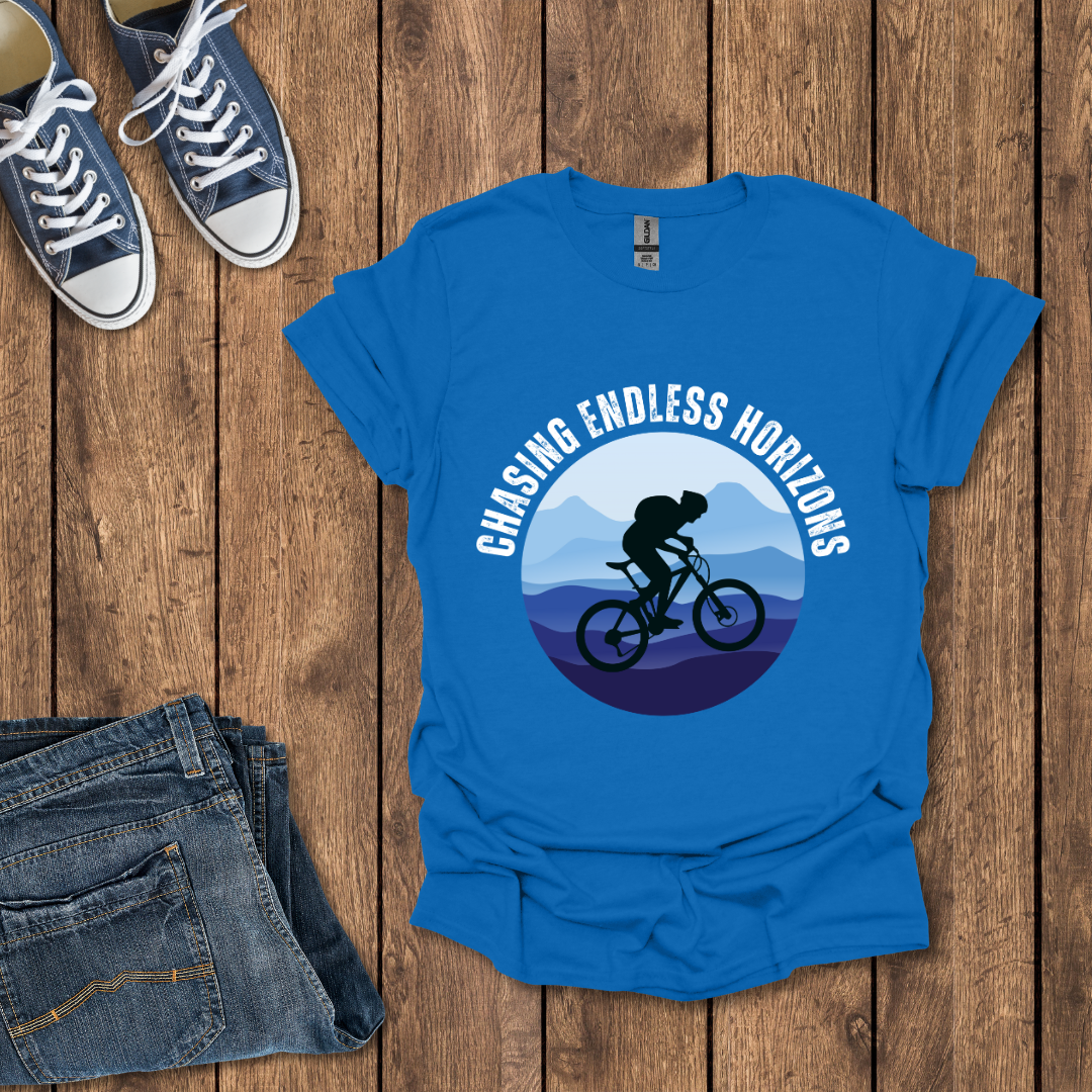 Chasing Endless Horizons: Biking T-Shirt