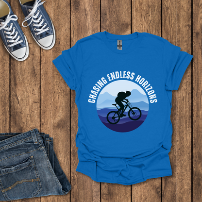 Chasing Endless Horizons: Biking T-Shirt