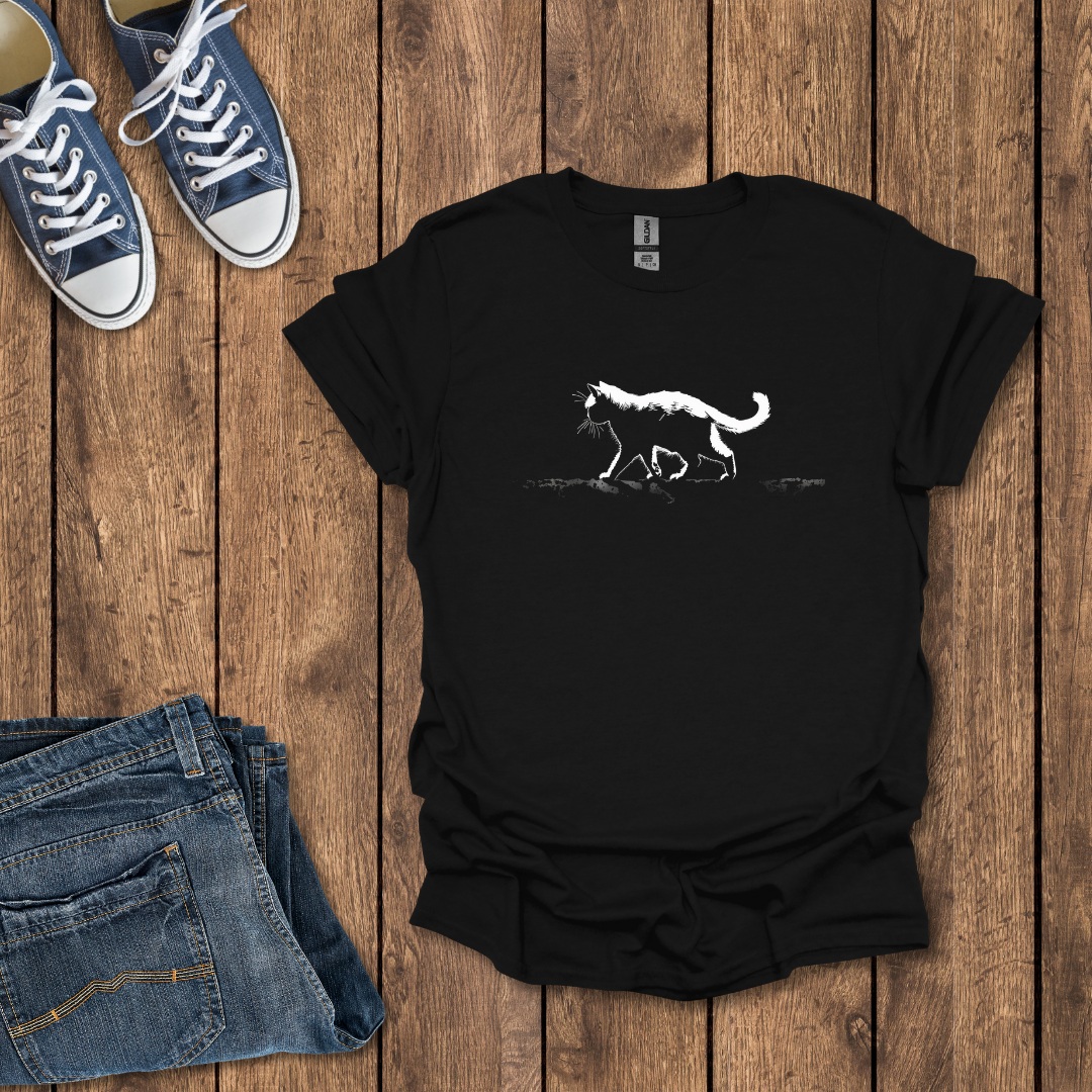 Midnight Prowler Cat T-Shirt