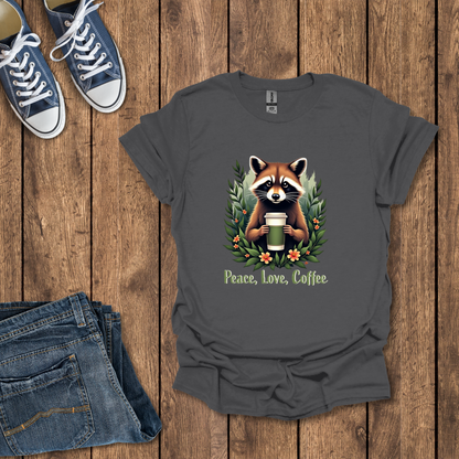 Peace, Love, Coffee T-Shirt