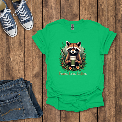 Peace, Love, Coffee T-Shirt