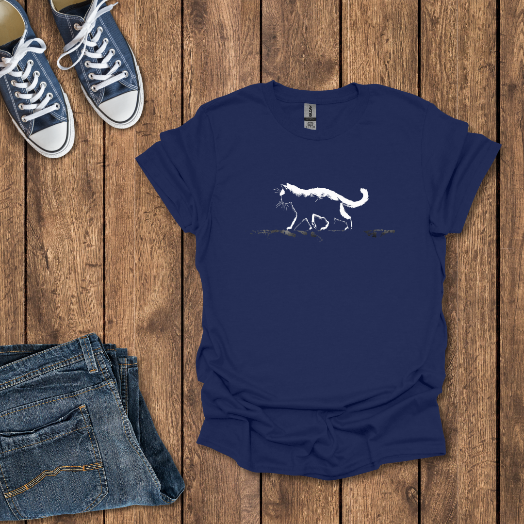 Midnight Prowler Cat T-Shirt