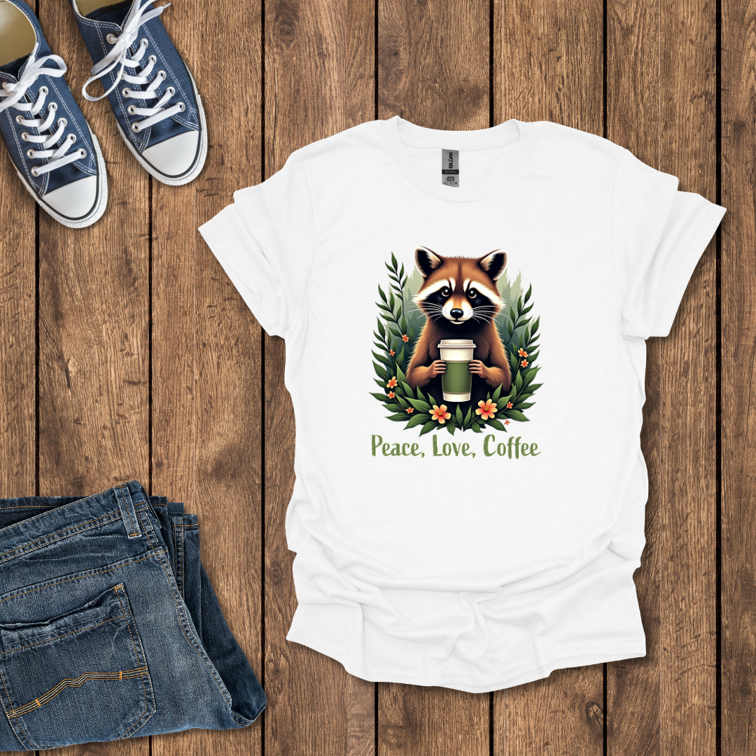 Peace, Love, Coffee T-Shirt