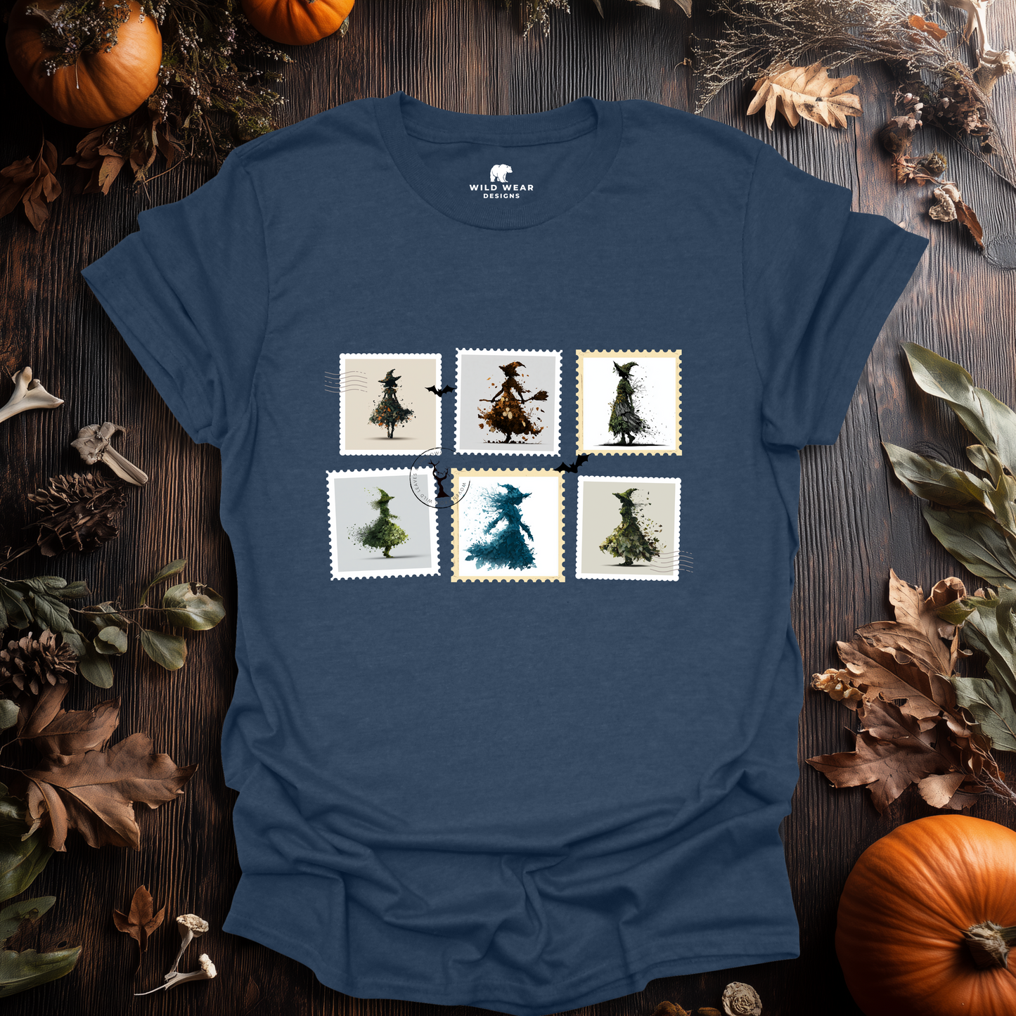 Witch Post – Haunted Stamps Halloween T-Shirt