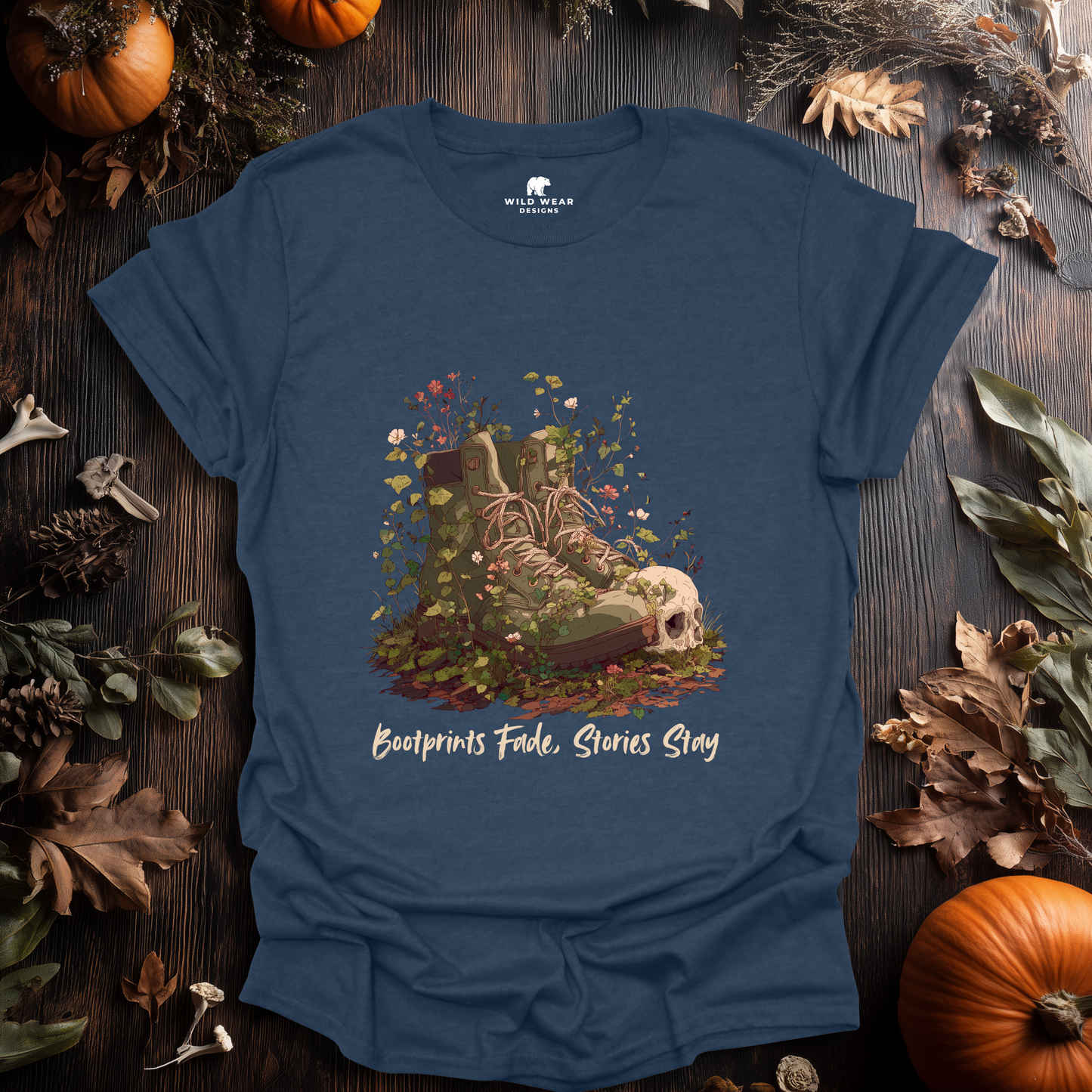 Bootprints Fade, Stories Stay T-Shirt