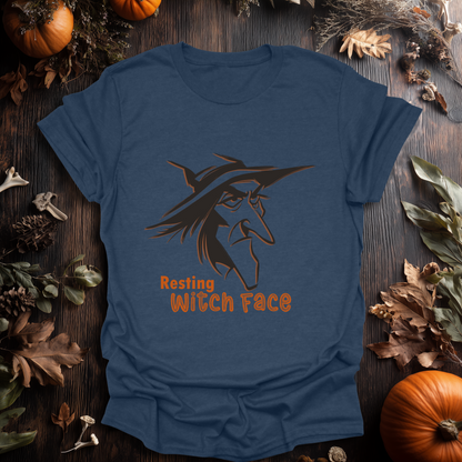 Resting Witch Face Halloween T-Shirt