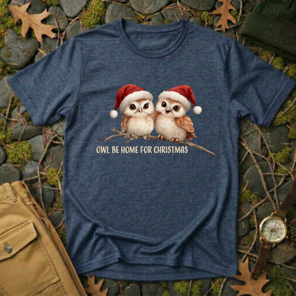 Owl Be Home for Christmas T-Shirt