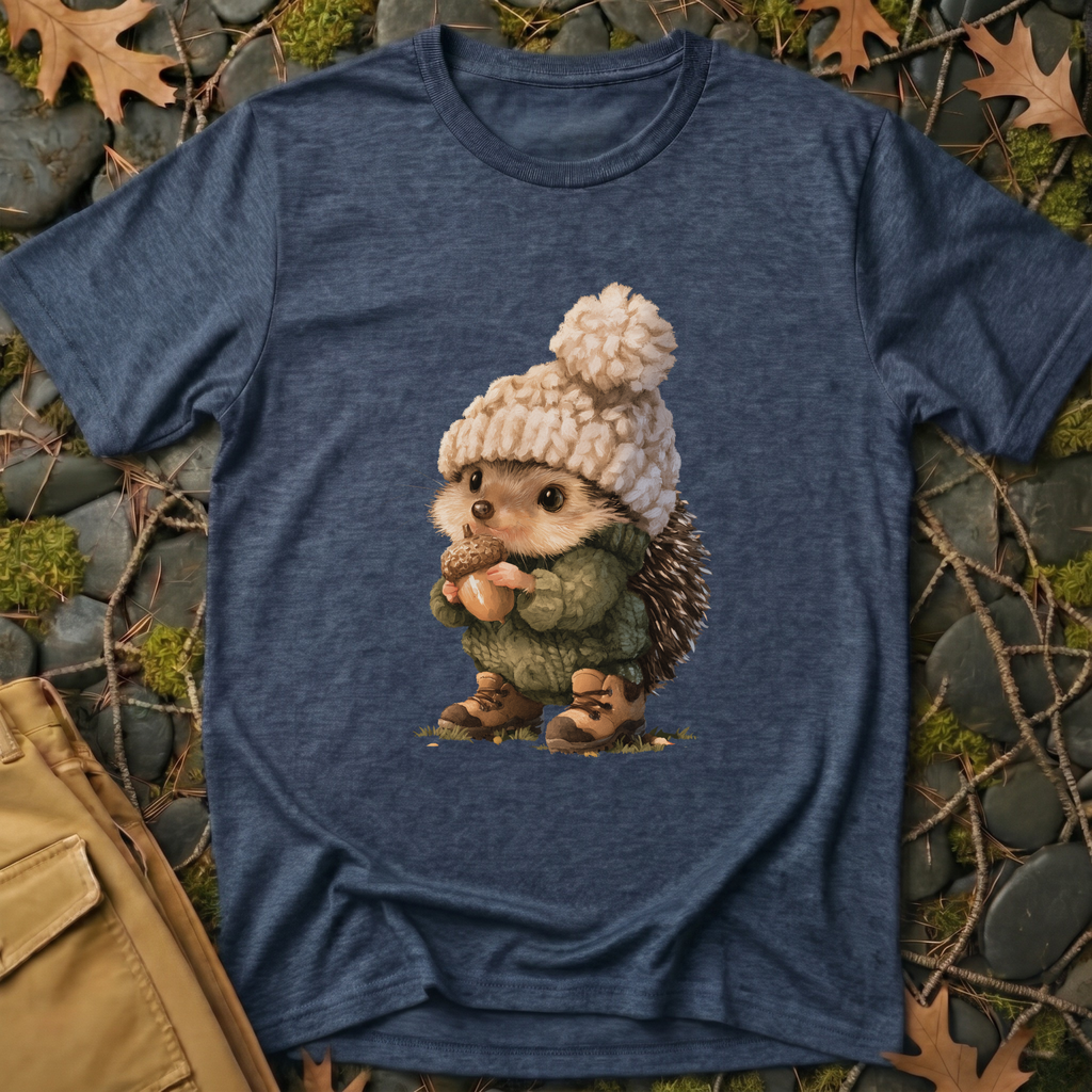 Cozy Hiking Hedgehog T-Shirt