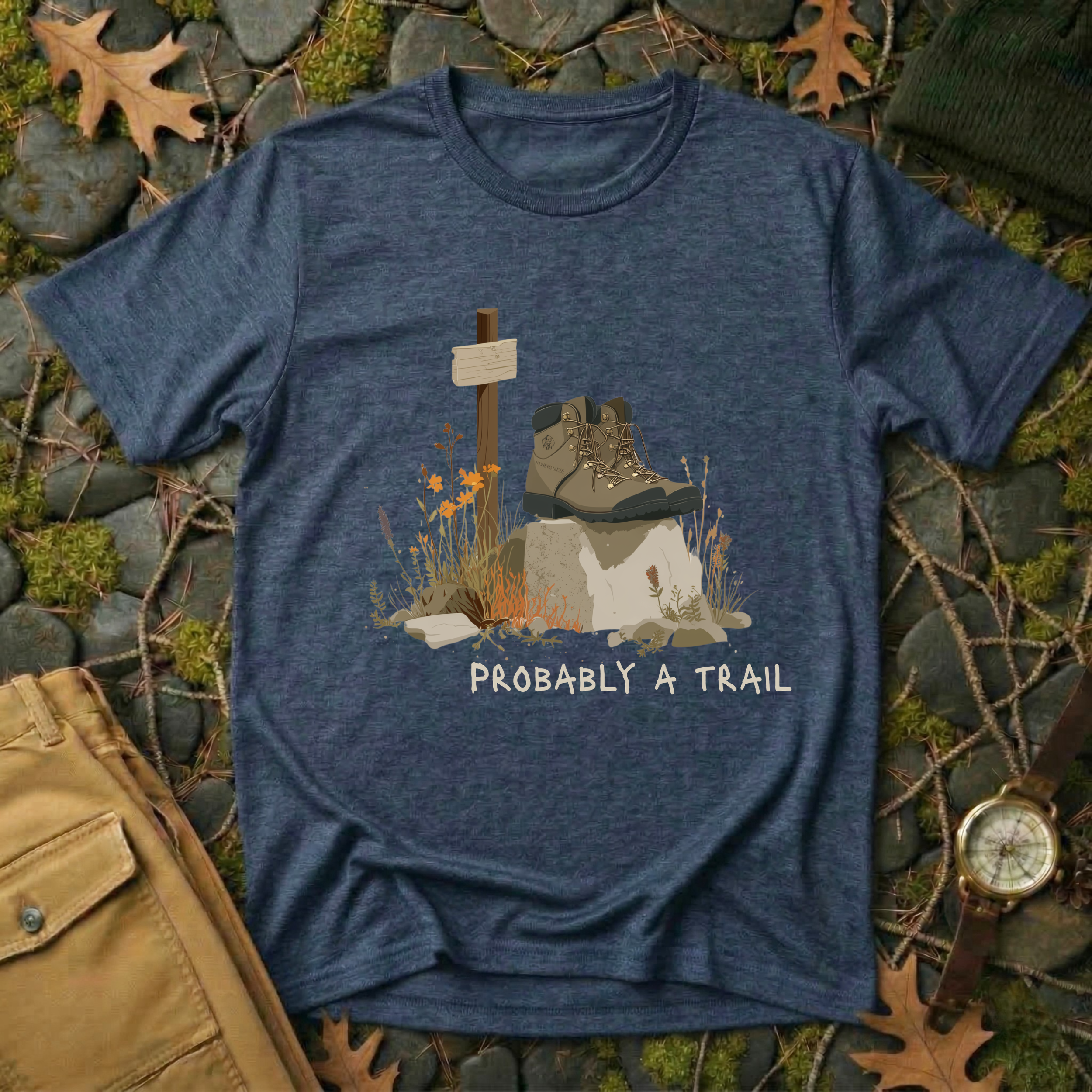 Probably a Trail - Hiking Humor T-Shirt