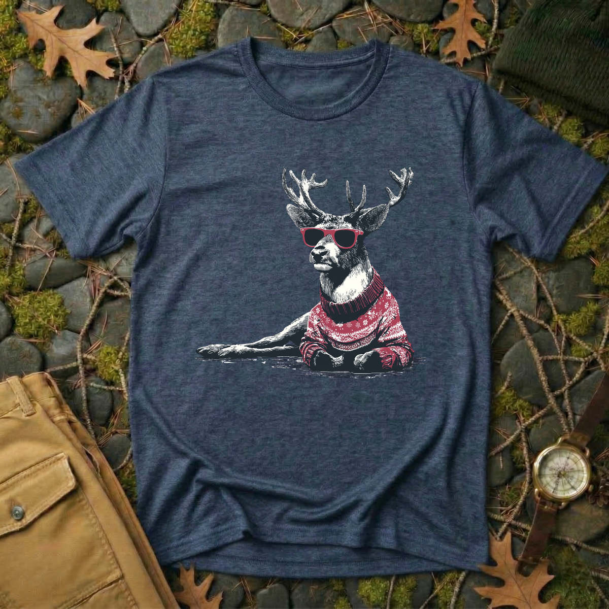 Sleighin’ It Reindeer T-Shirt