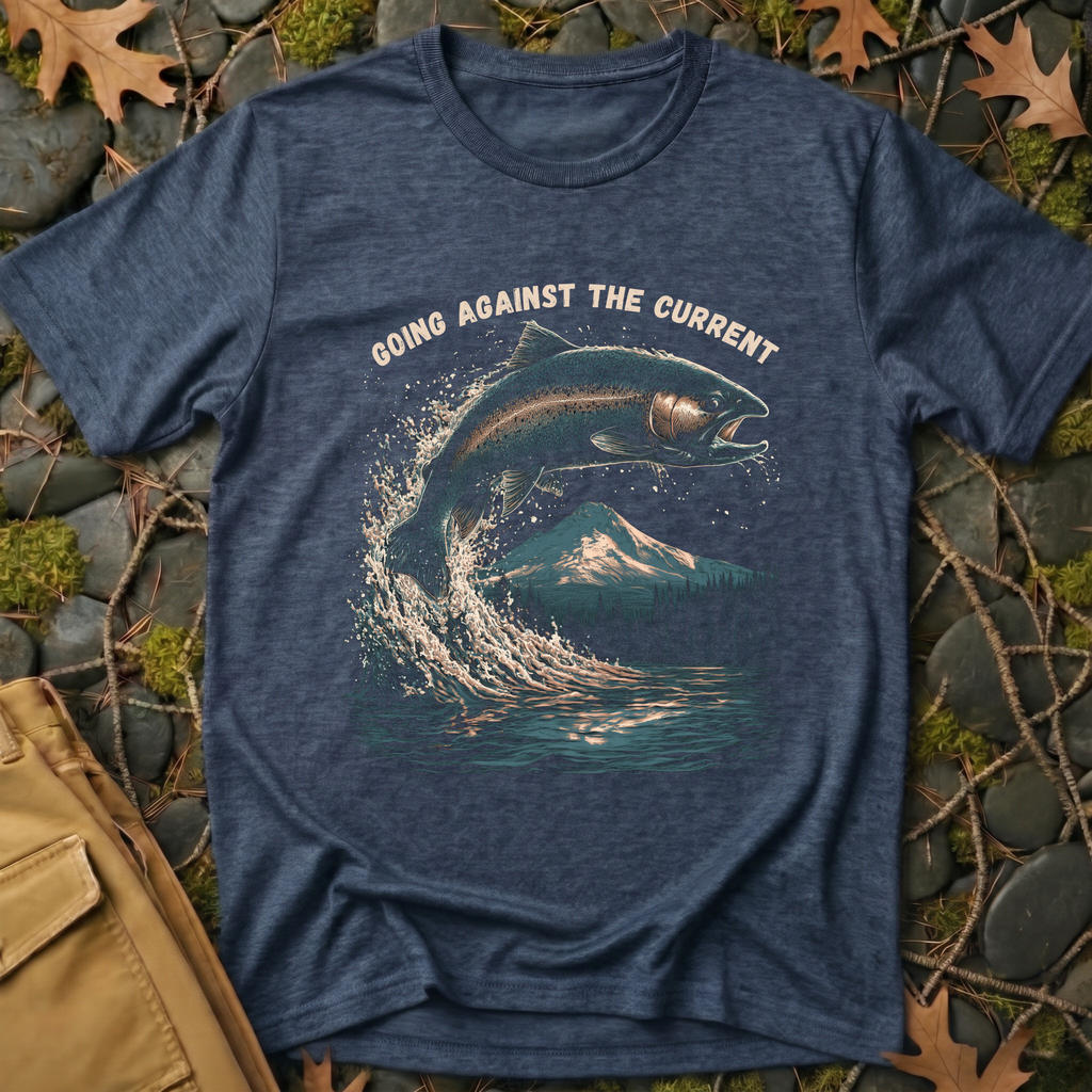 Going Against the Current Trout T-Shirt