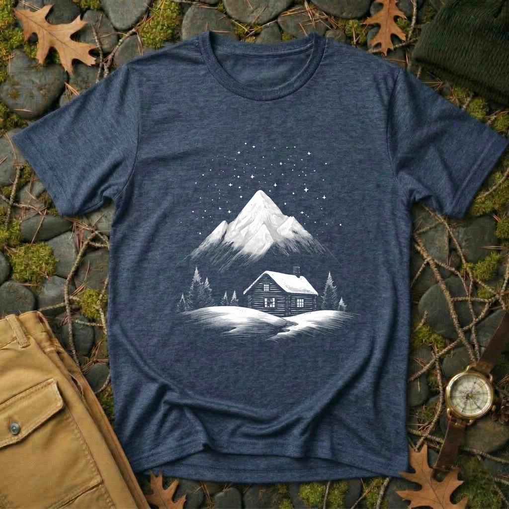 Starry Peaks Cabin T-Shirt