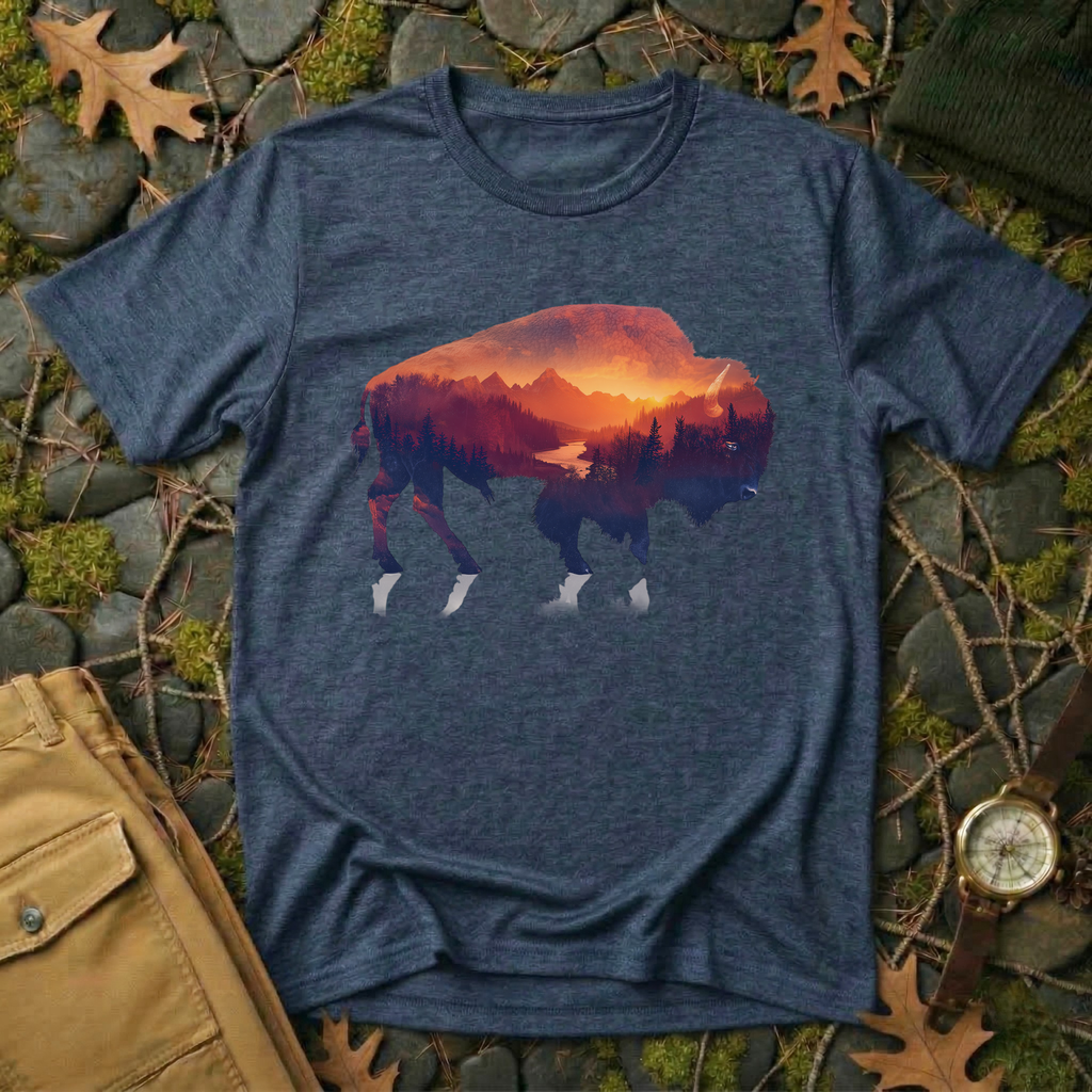 Sunset Bison T-Shirt