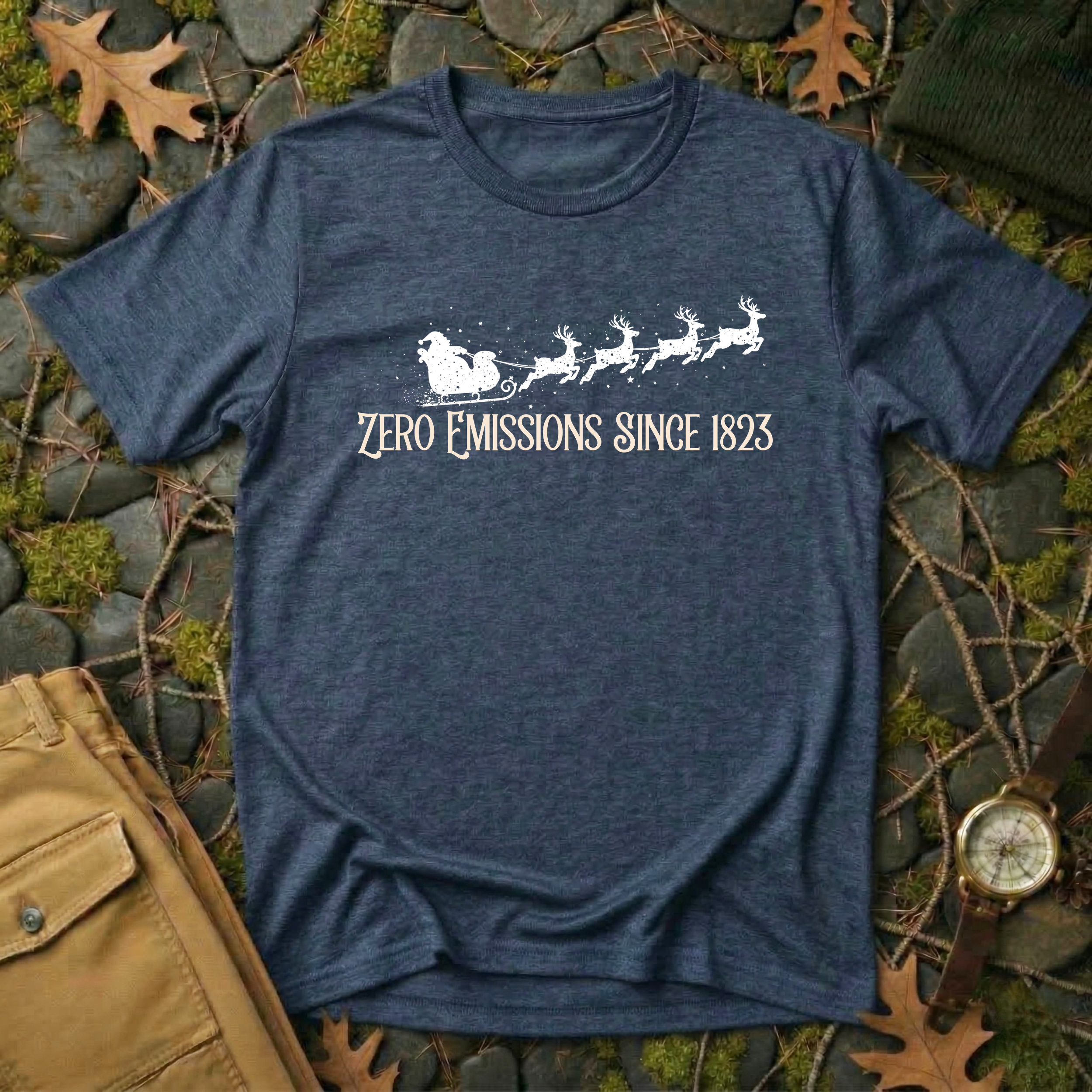 Reindeer Powered Christmas T-Shirt