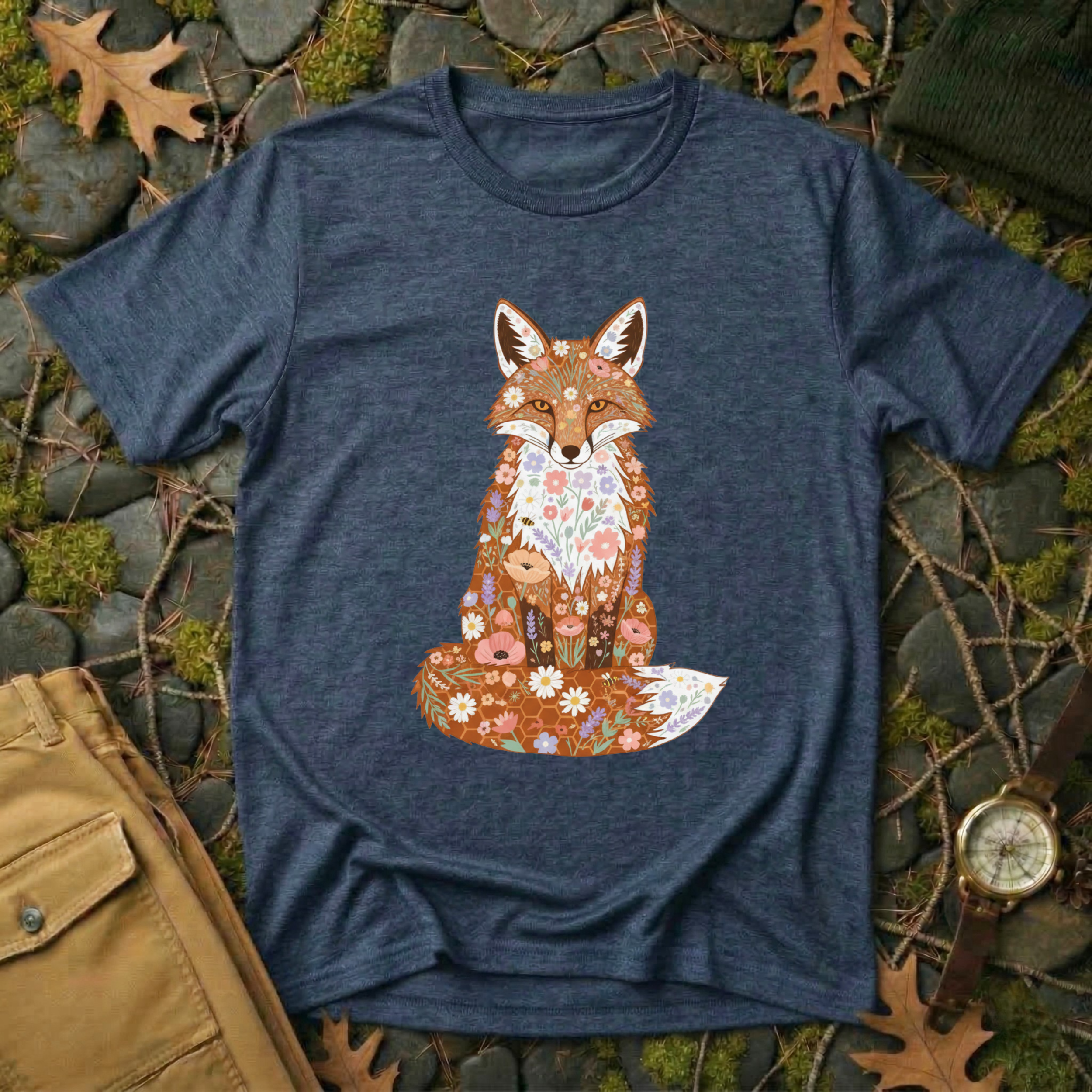 Flower Fox T-Shirt