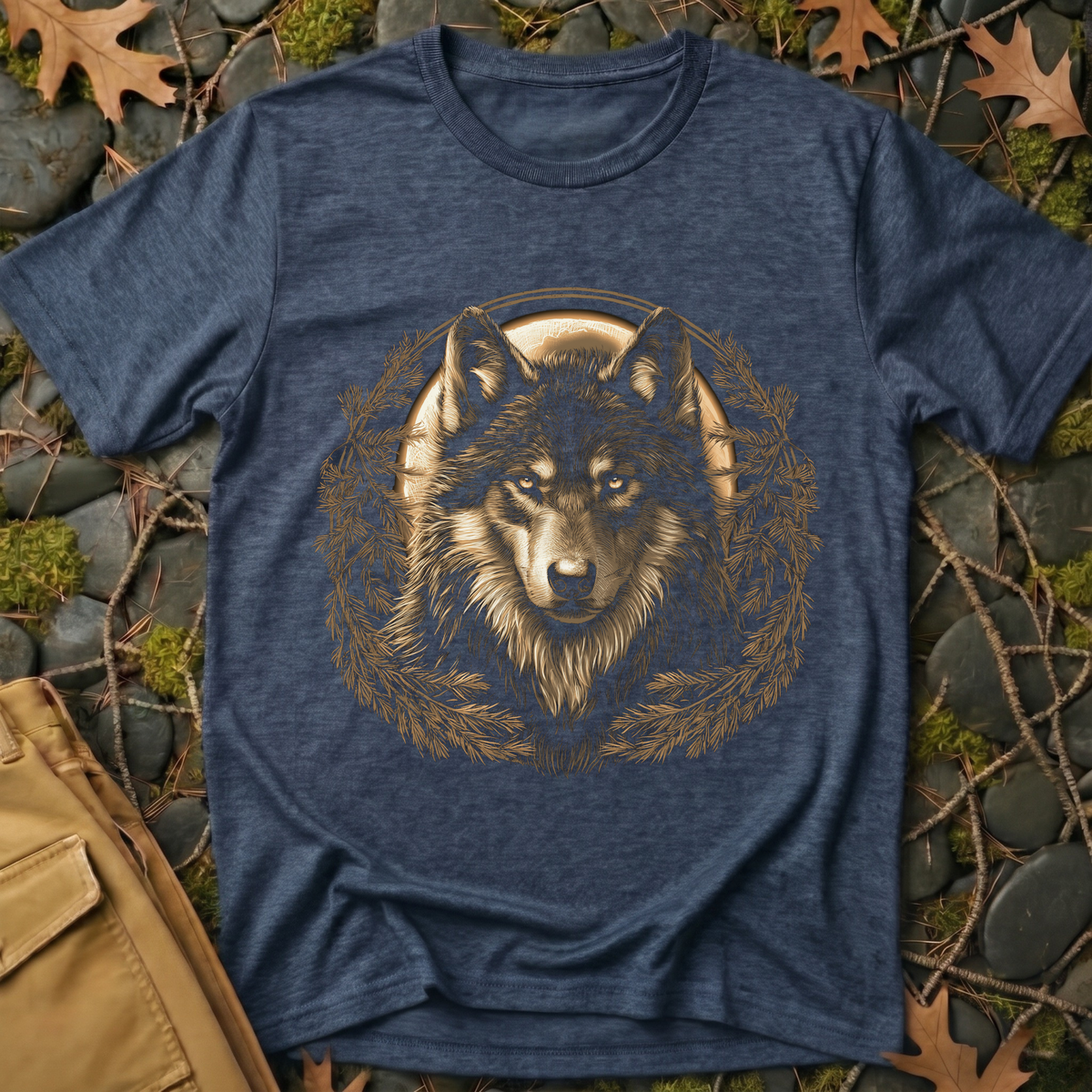 Timber Wolf Full Moon T-Shirt