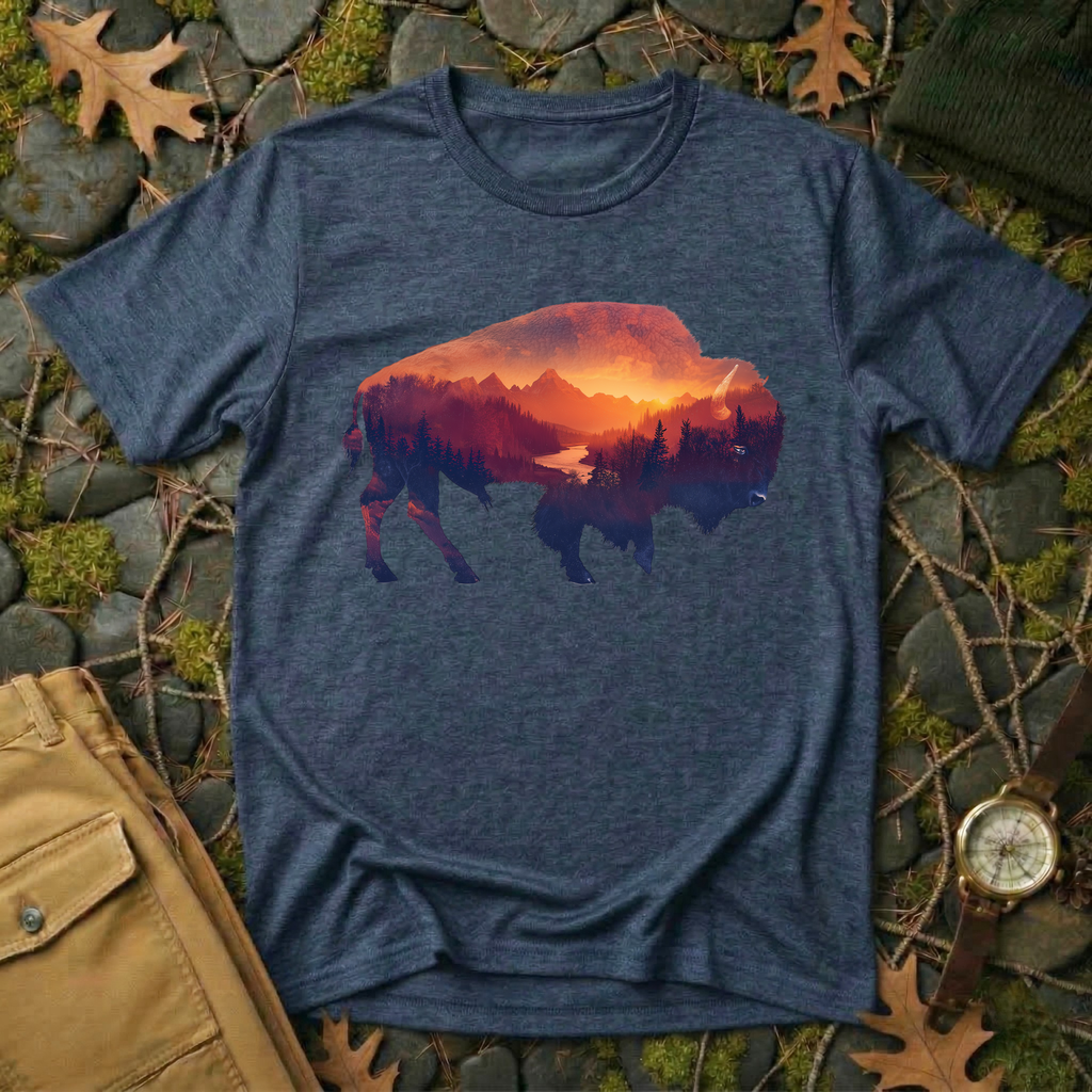 Sunset Bison T-Shirt