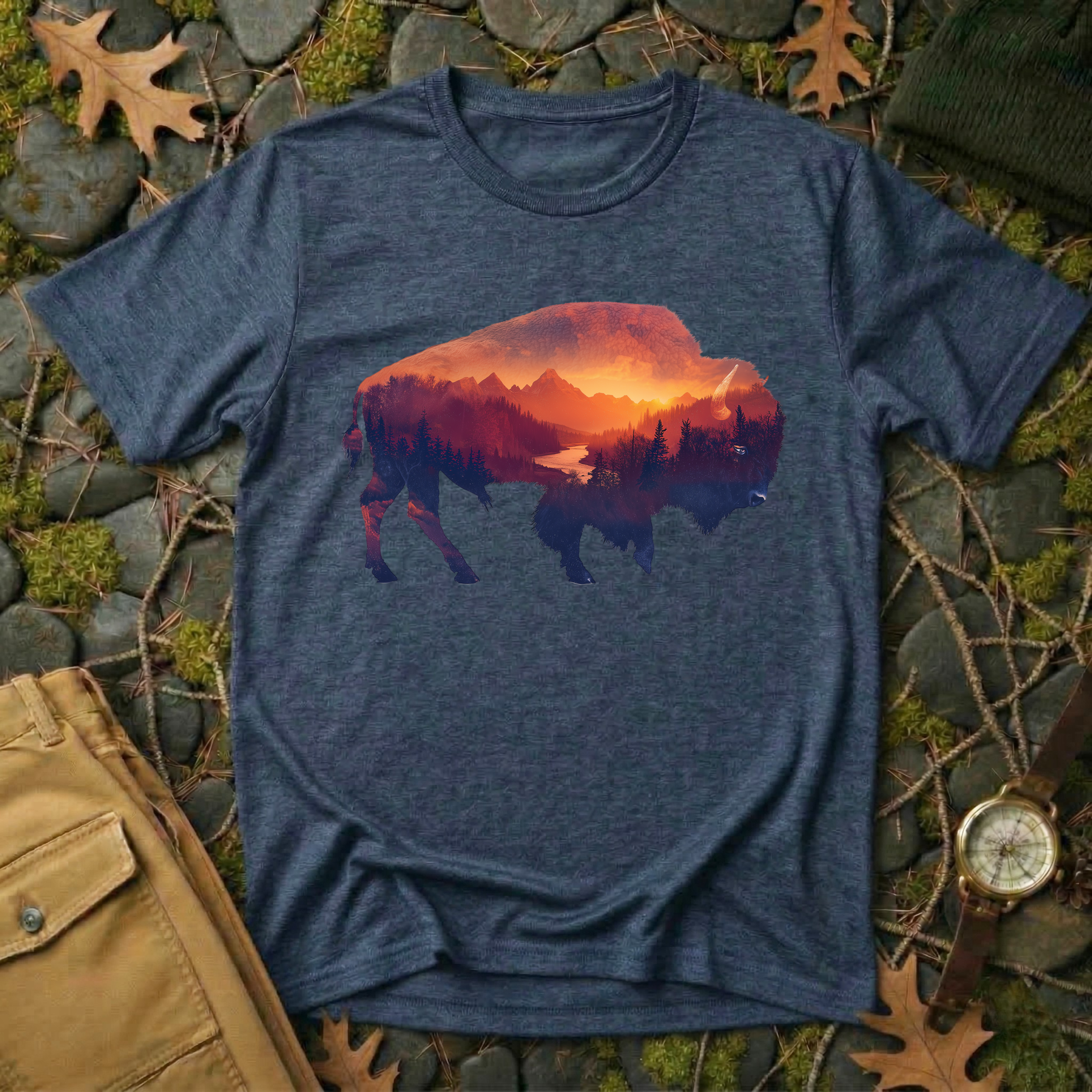 Sunset Bison T-Shirt