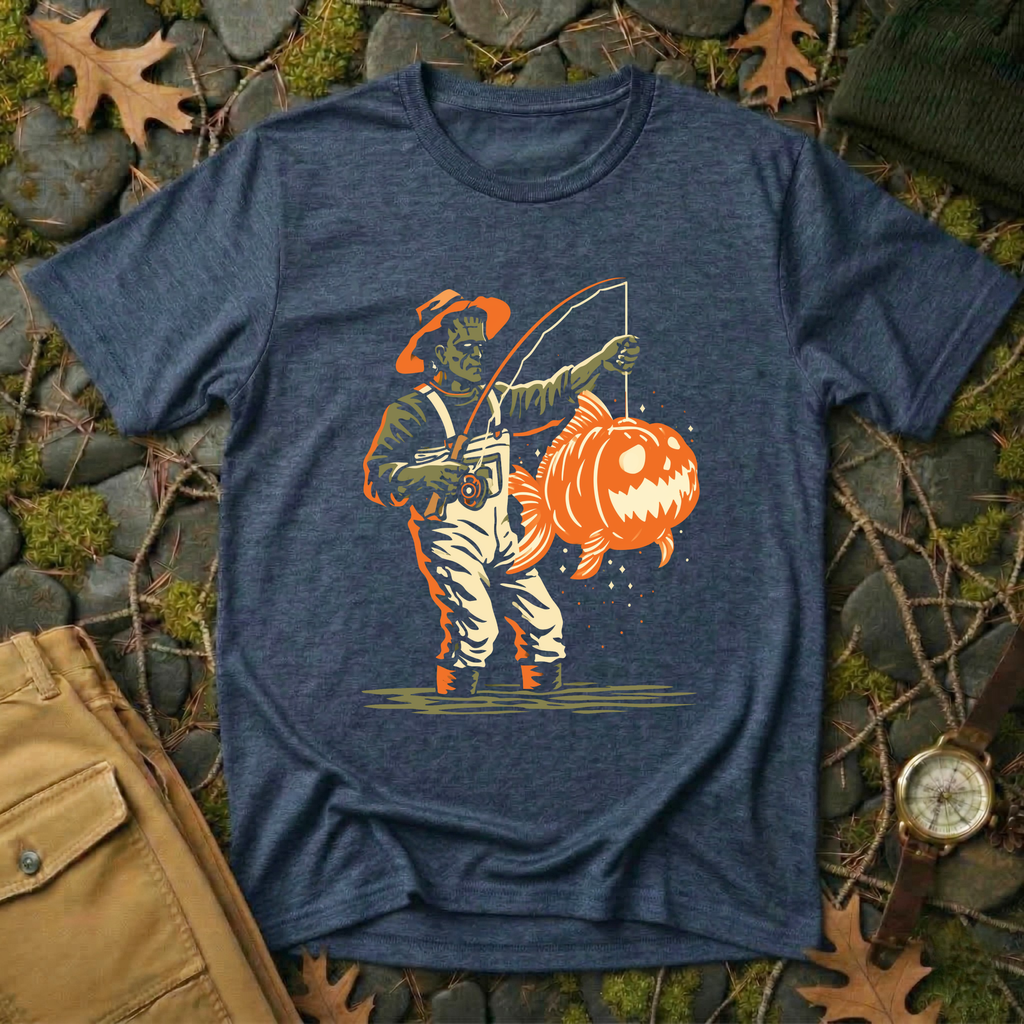 Frankenstein Fishing T-Shirt