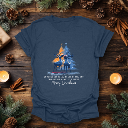 Reindeer Glow Holiday T-Shirt