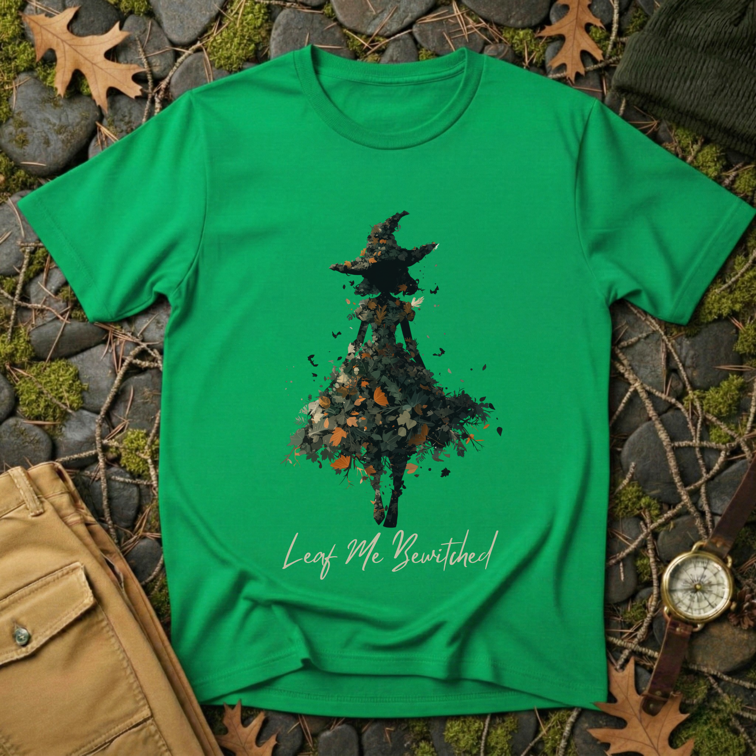 Leaf Me Bewitched Witch T-Shirt