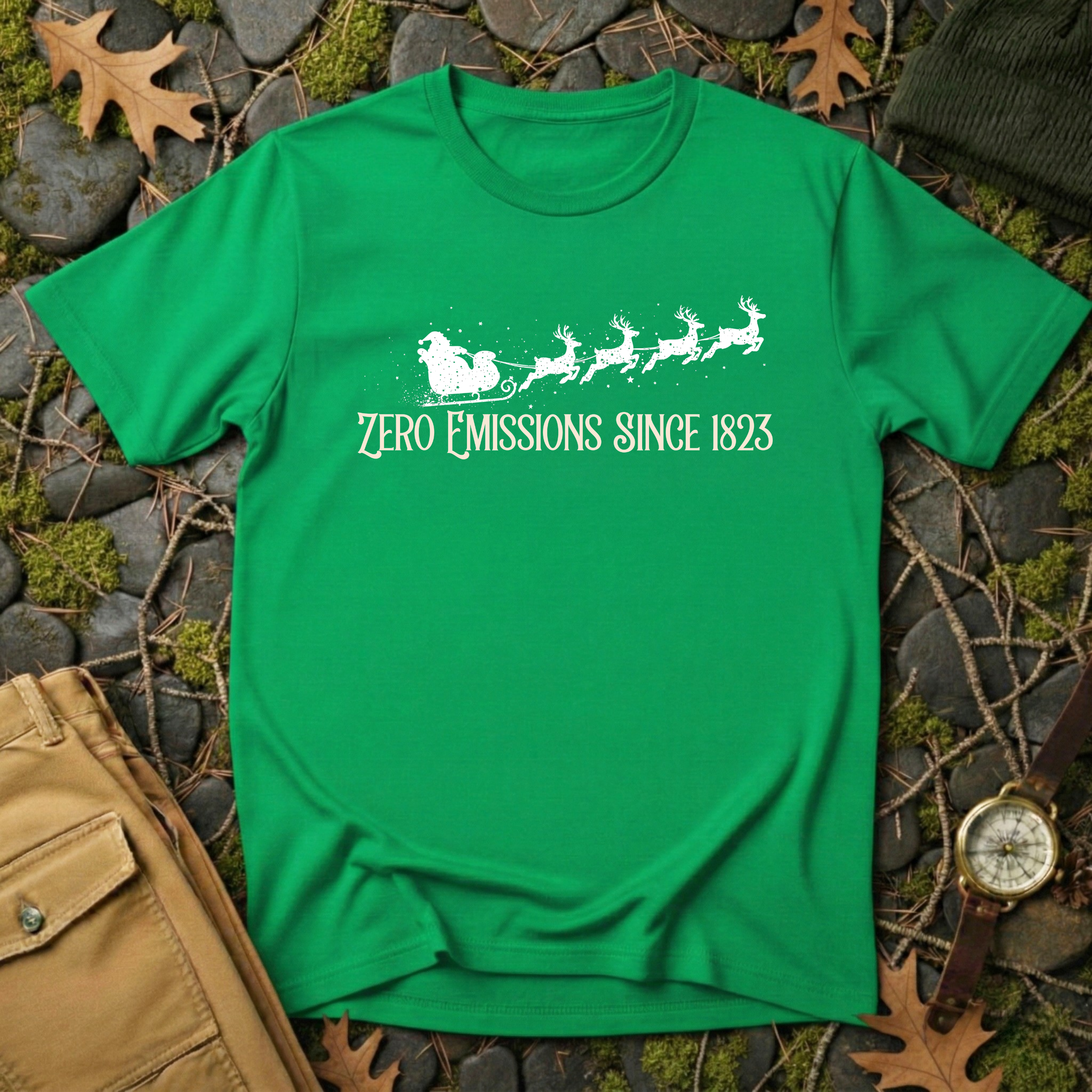 Reindeer Powered Christmas T-Shirt