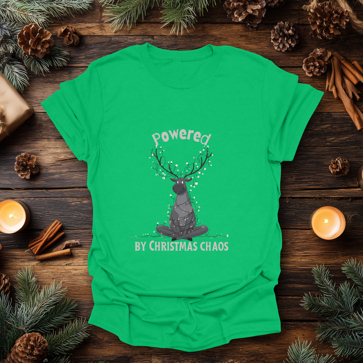 Powered by Christmas Chaos T-Shirt