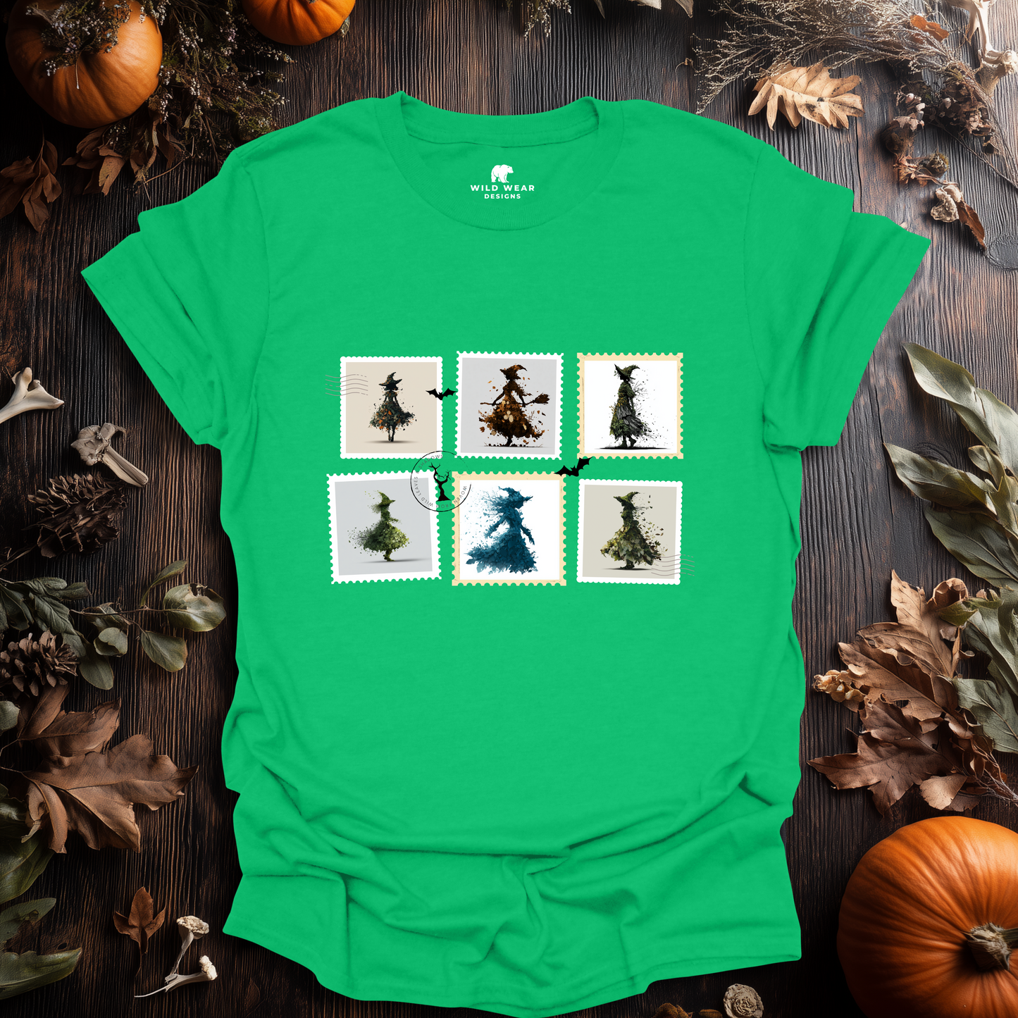 Witch Post – Haunted Stamps Halloween T-Shirt