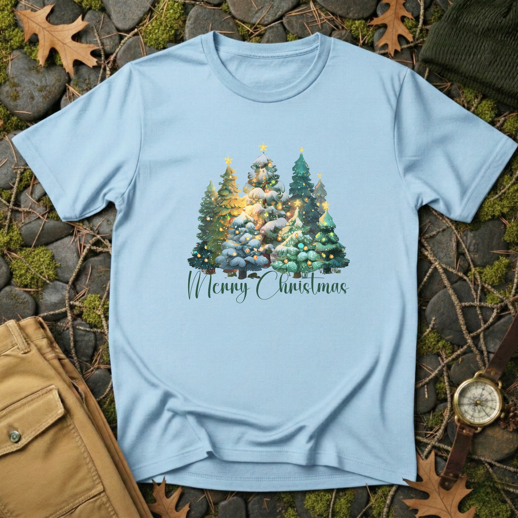 “Merry Christmas” Forest Tree T-Shirt