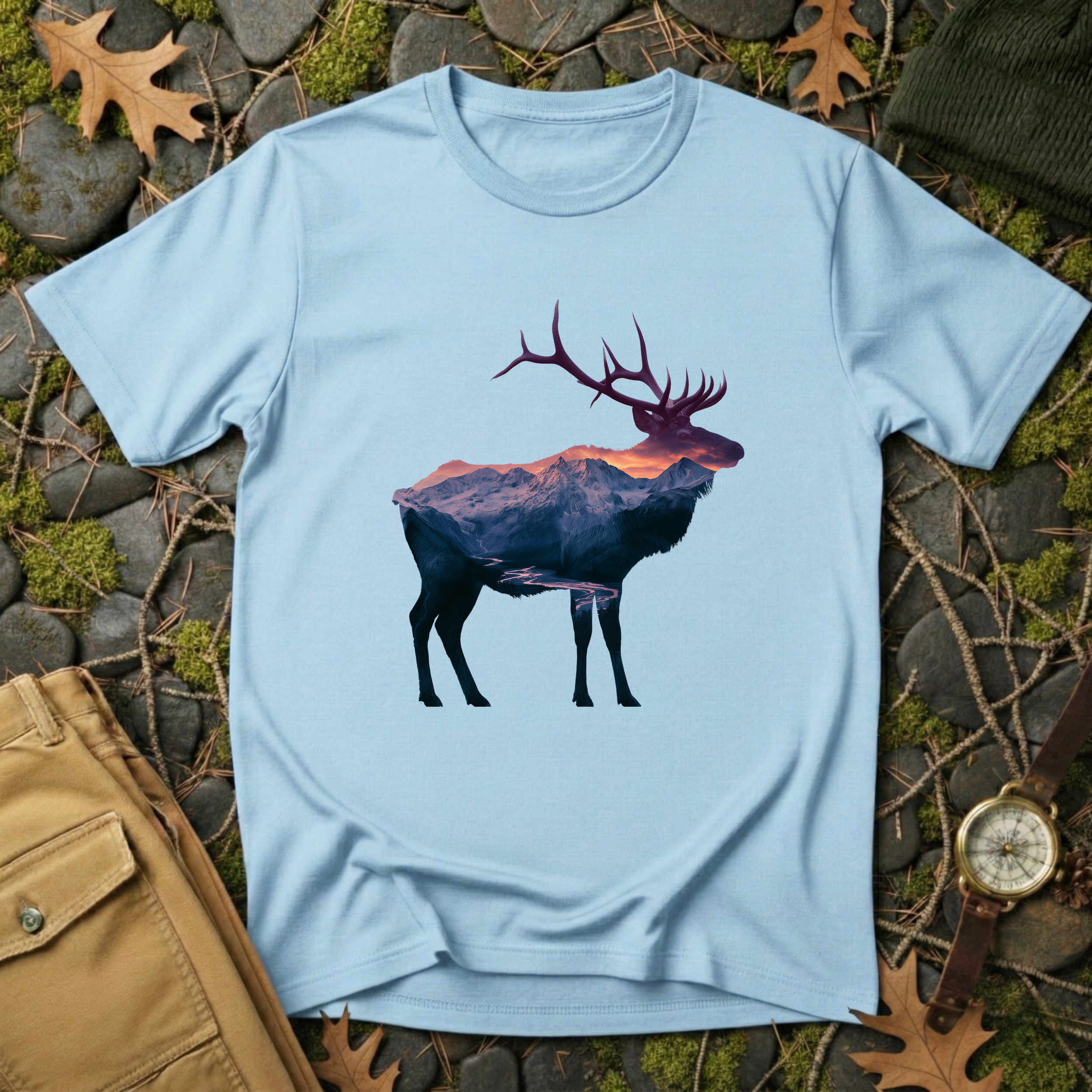 Mountain Elk Silhouette T-Shirt