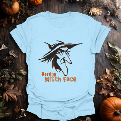 Resting Witch Face Halloween T-Shirt