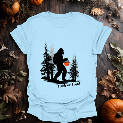 Trick-or-Treat Sasquatch Halloween T-Shirt