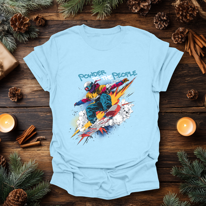Powder to the People Snowboarding T-Shirt