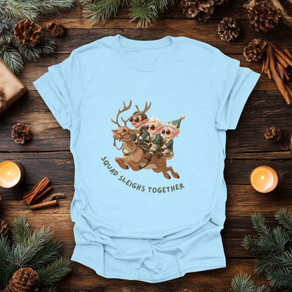 Squad Sleighs Together Christmas T-Shirt