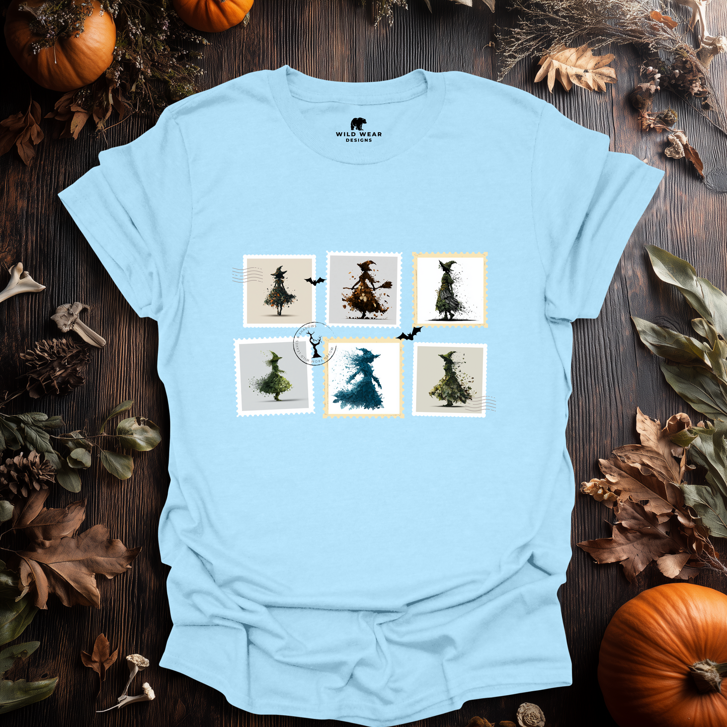 Witch Post – Haunted Stamps Halloween T-Shirt