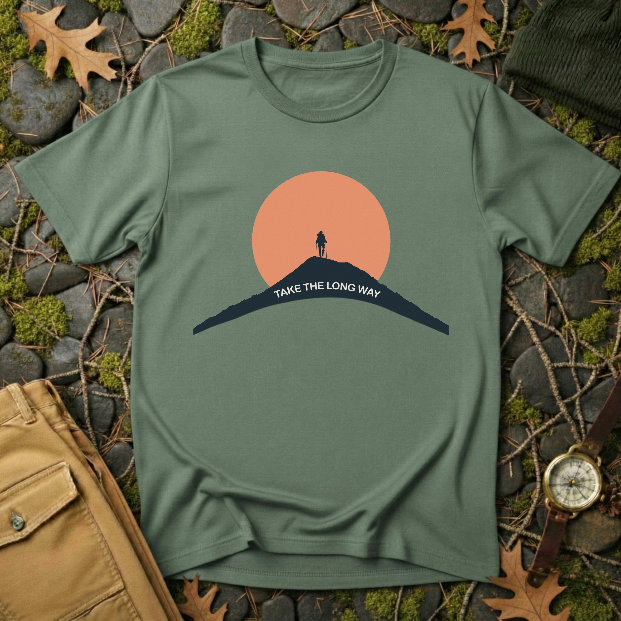 Take the Long Way - Mountain Ascent T-Shirt
