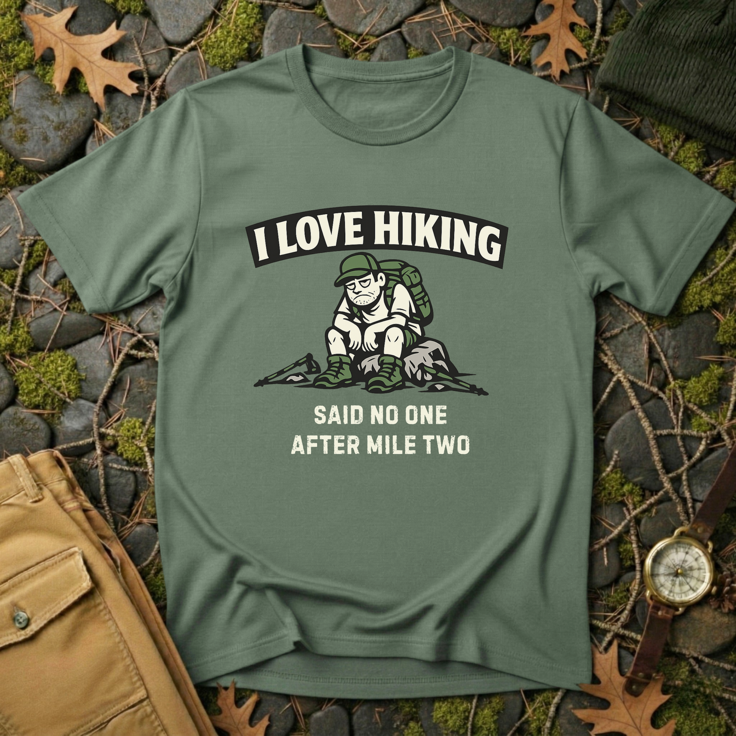 Male Hate Hiking T-Shirt