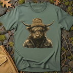 Highland Cow Beanie T-Shirt