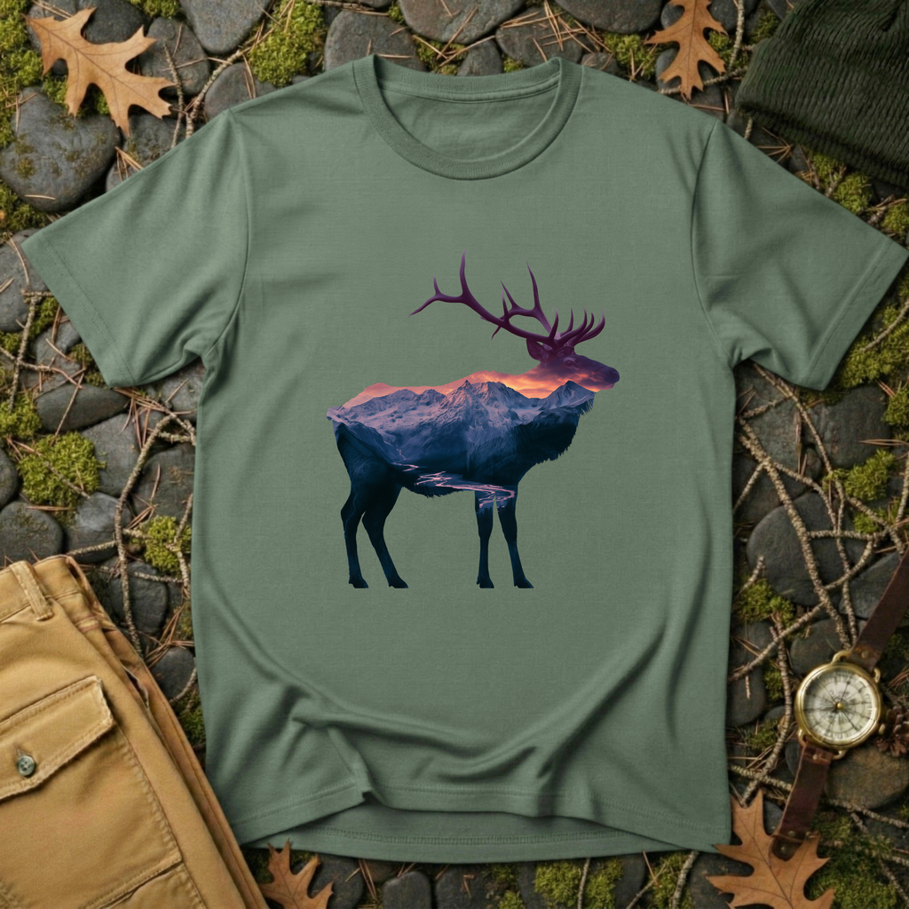 Mountain Elk Silhouette T-Shirt