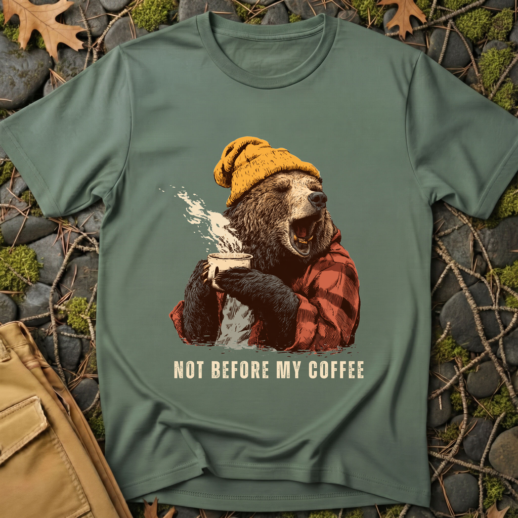 Not Before My Coffee Bear T-Shirt