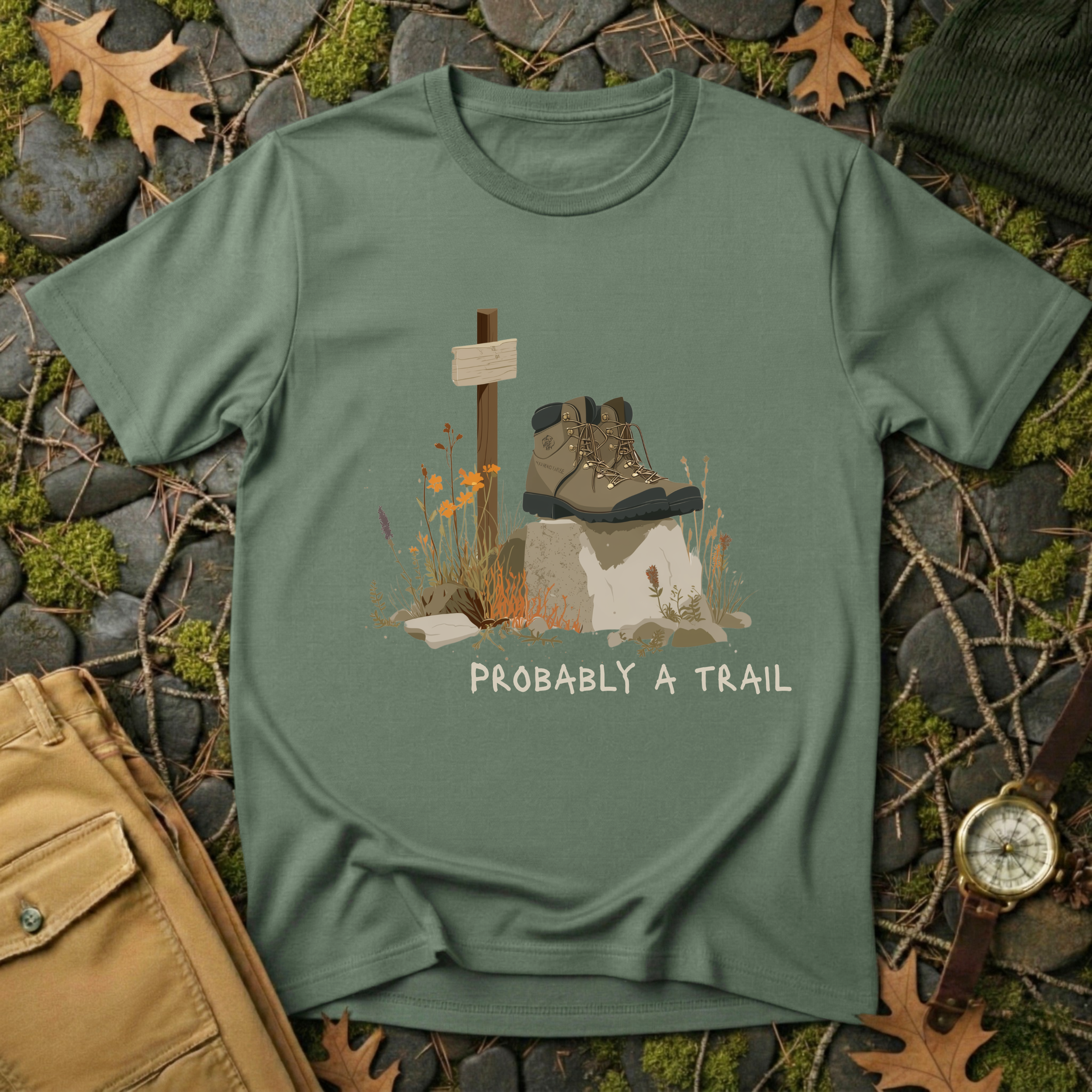 Probably a Trail - Hiking Humor T-Shirt