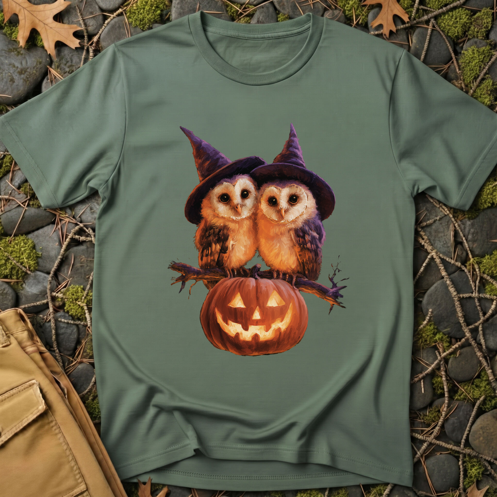 Barn Owls & Pumpkin T-Shirt