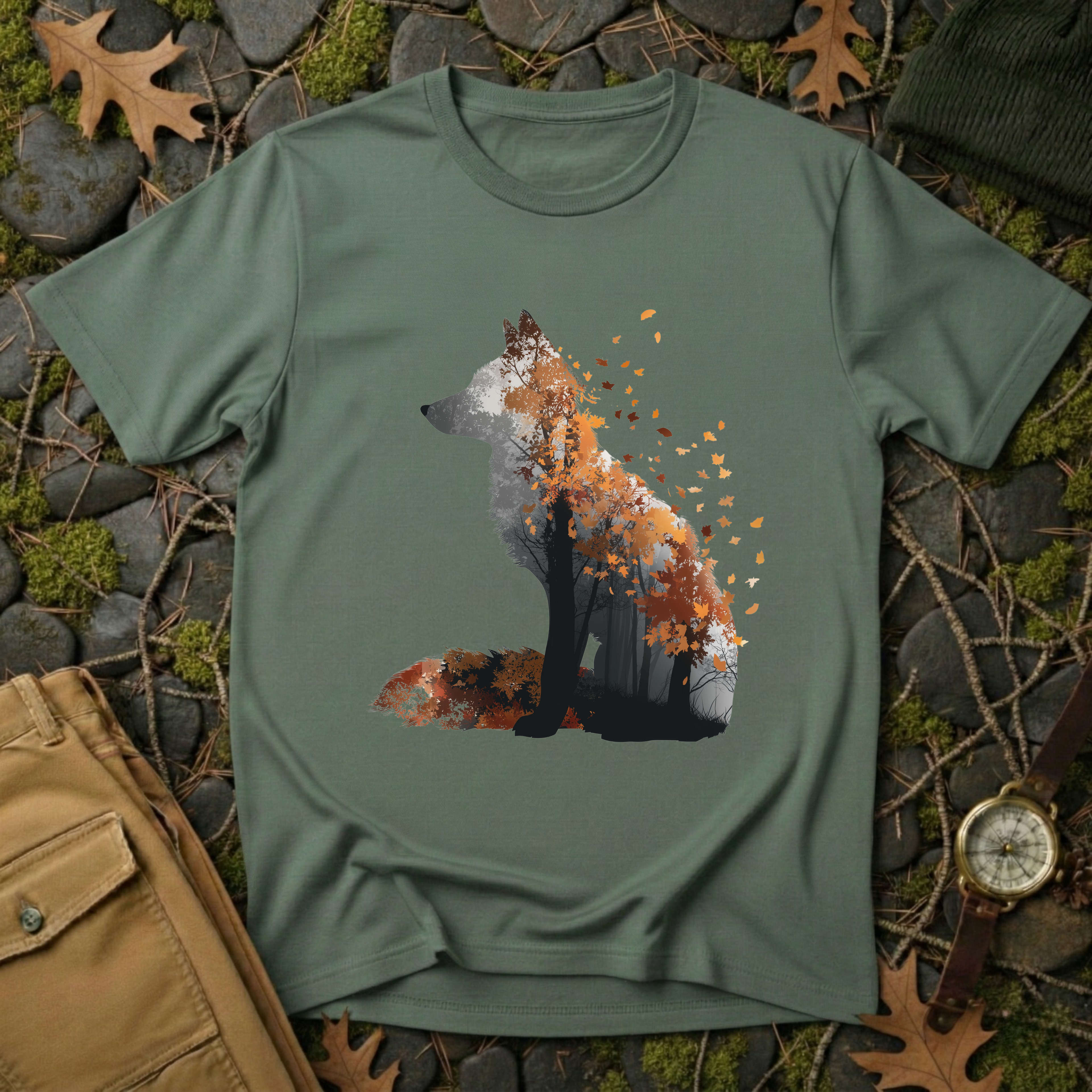 Autumn Wolf Nature T-Shirt