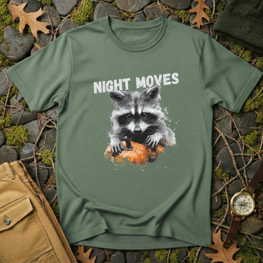 Raccoon Night Moves T-Shirt
