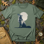 Moonlit Echo – Wolf & Wilderness T-Shirt
