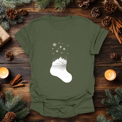 Alpine Christmas Stocking T-Shirt
