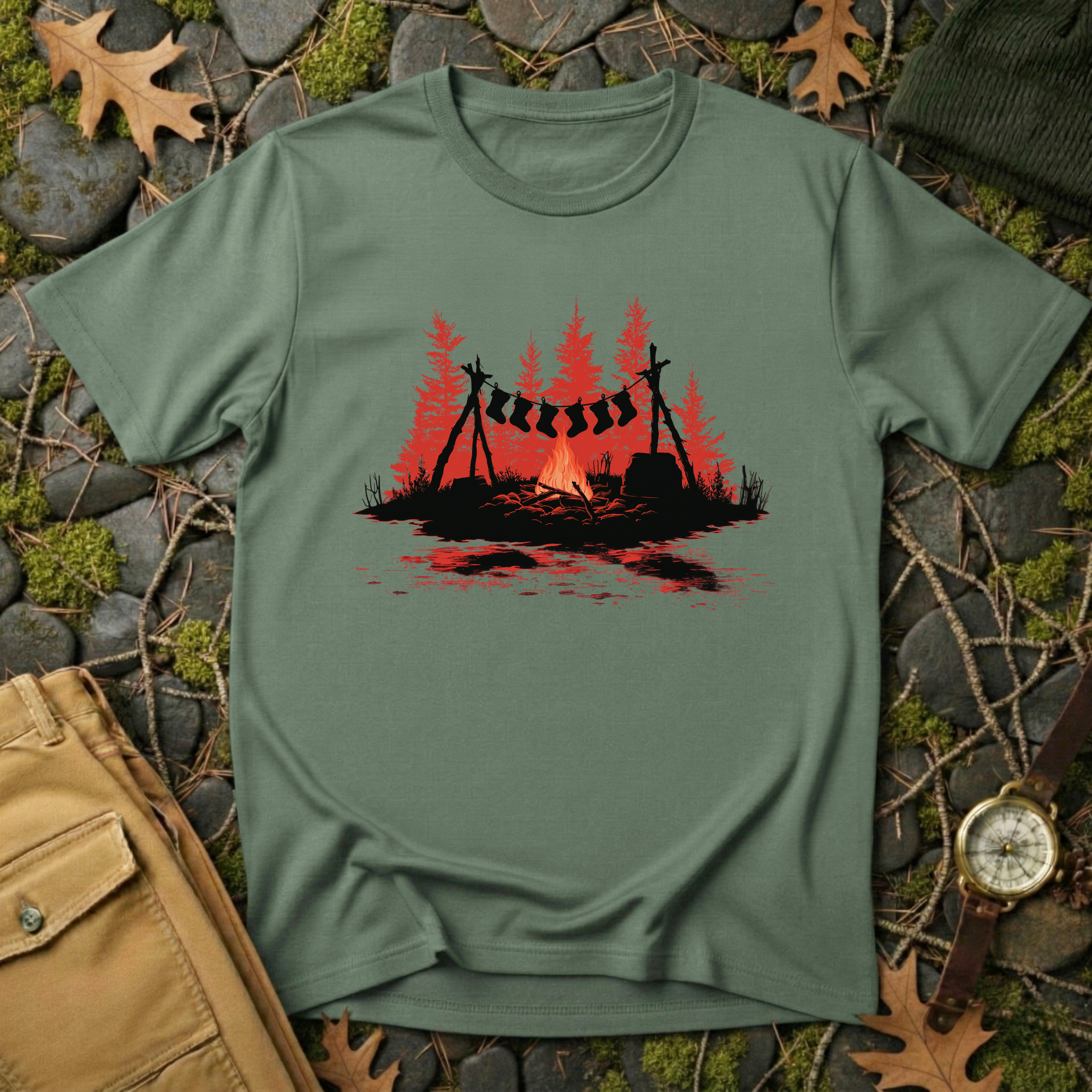 Campfire Christmas T-Shirt