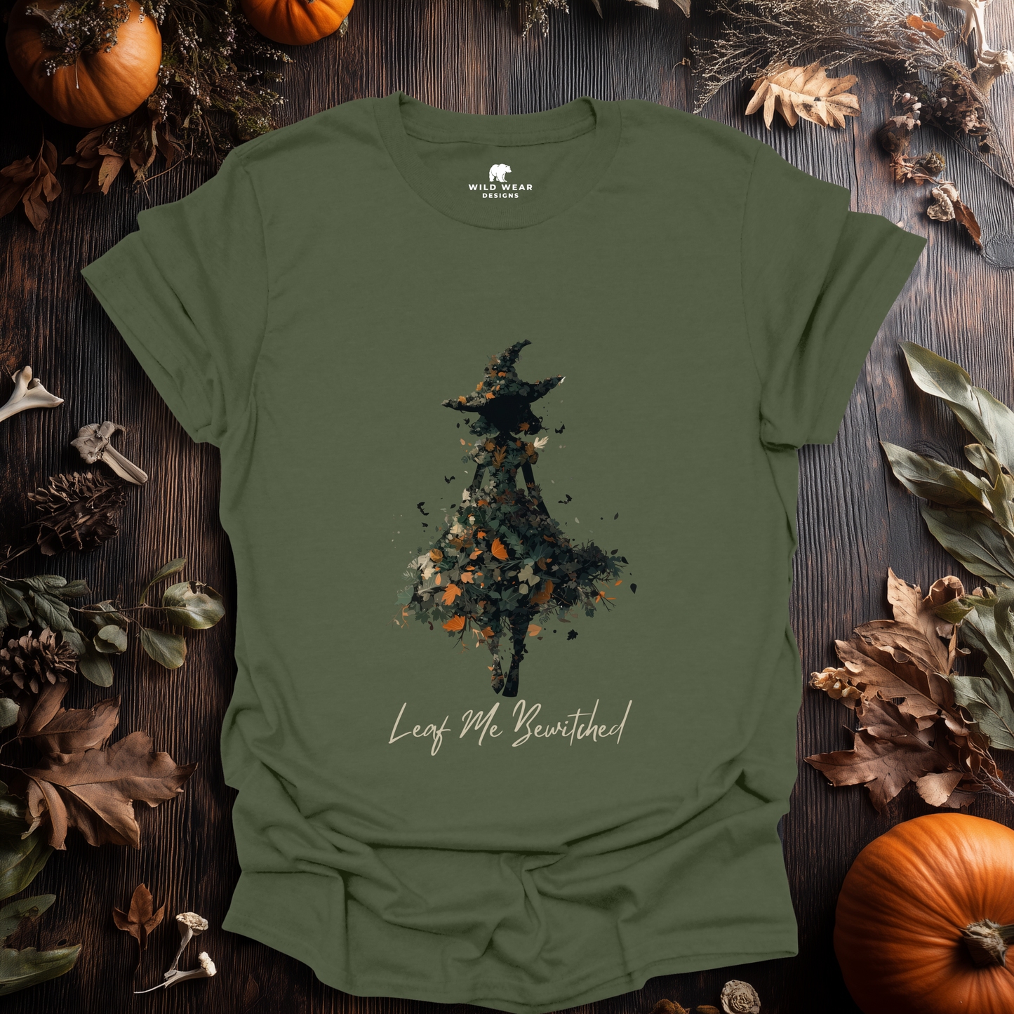 Leaf Me Bewitched Witch T-Shirt